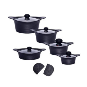 سرویس قابلمه 12 پارچه ام جی اس MGS مدل کره ای C مشکی